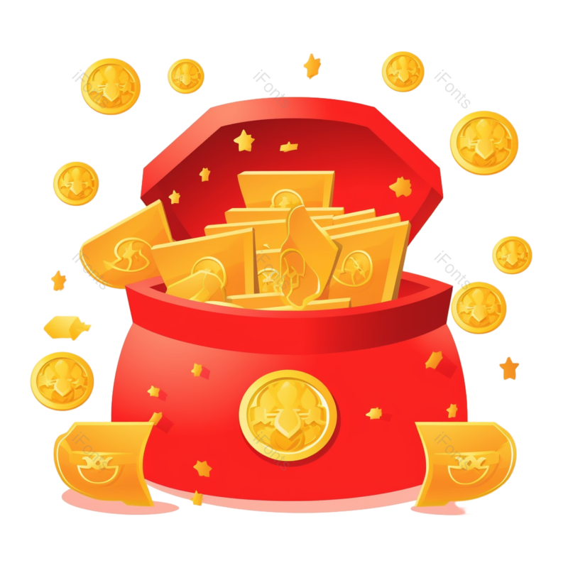 618图片,卡通元素,立体PNG,礼盒免抠素材